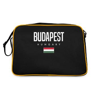 Budapest, Hongrie - Sac Retro - noir/or - Dos