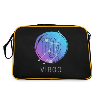 Horoscope du zodiaque Vierge Signe du zodiaque - Sac Retro - noir/or - Dos