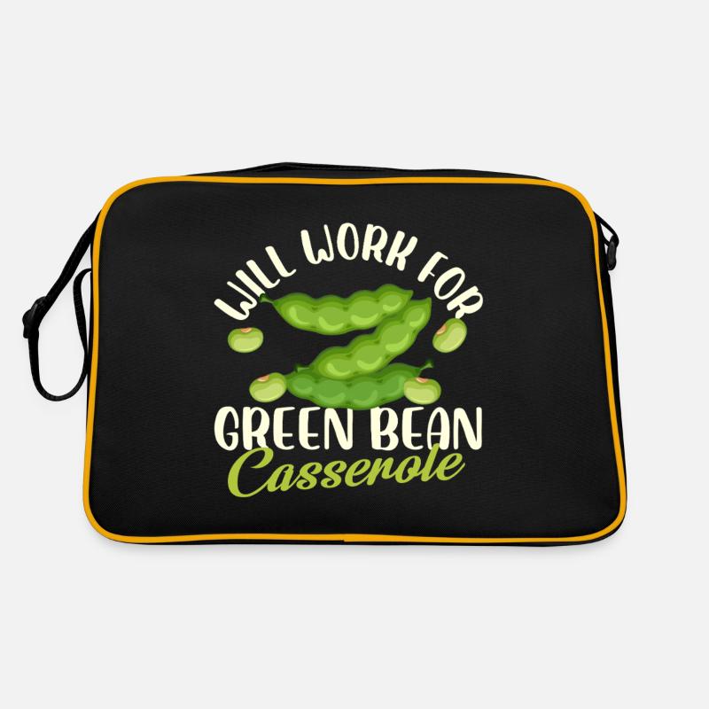 Will Work for Green Bean Casserole Design Retro Bag