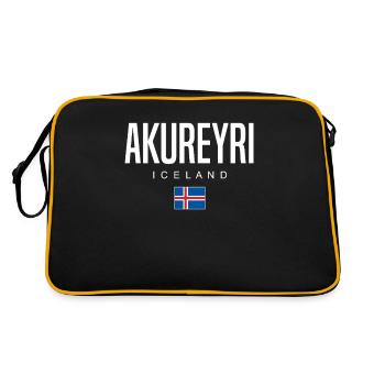 Île d’Akureyri - Sac Retro - noir/or - Dos