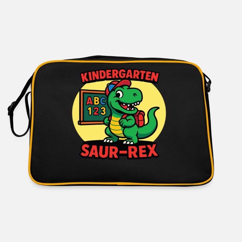 Kindergarten Saur-Rex Dinosaurier Retro Tasche