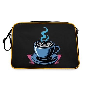 COFFEE FUTURISTIC - Retro Bag - black/gold - Back