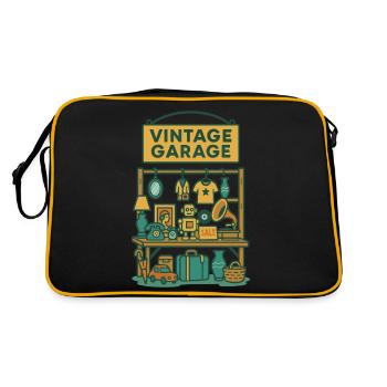 Antiquing Vintage Garage Antiquitäten - Retro Tasche - Schwarz/Gold - Hinten