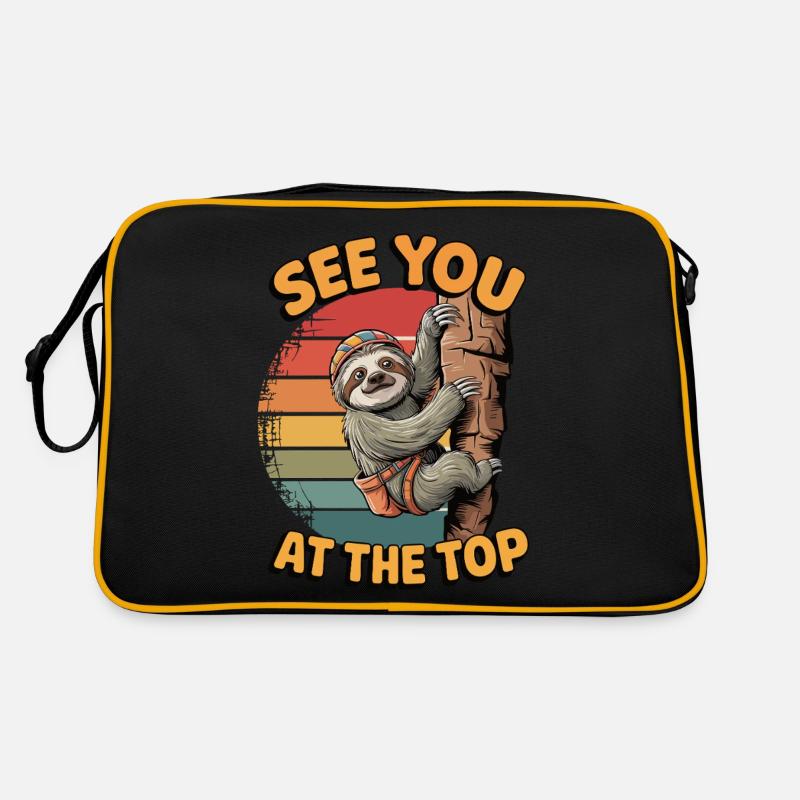 See You at the Top – Climbing Sloth Retro Bag