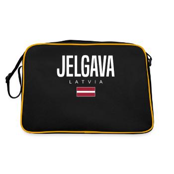Jelgava, Latvia - Retro Bag - black/gold - Back