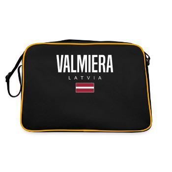 Valmiera, Latvia - Retro Bag - black/gold - Back