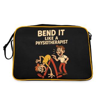 Bending like a physiotherapist - Retro Bag - black/gold - Back
