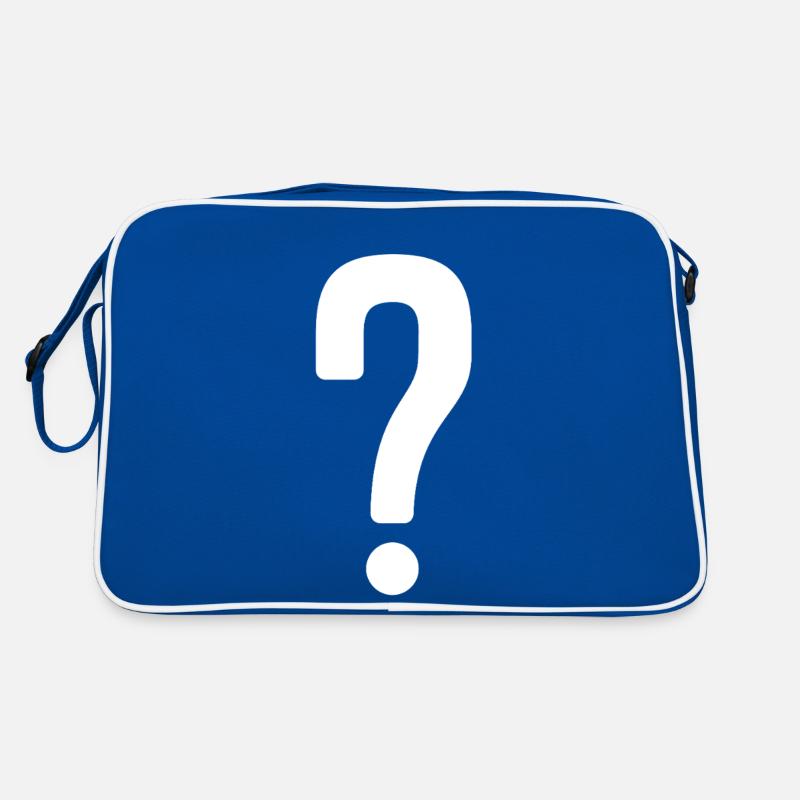 Fragezeichen Symbol Satzzeichen Retro Tasche