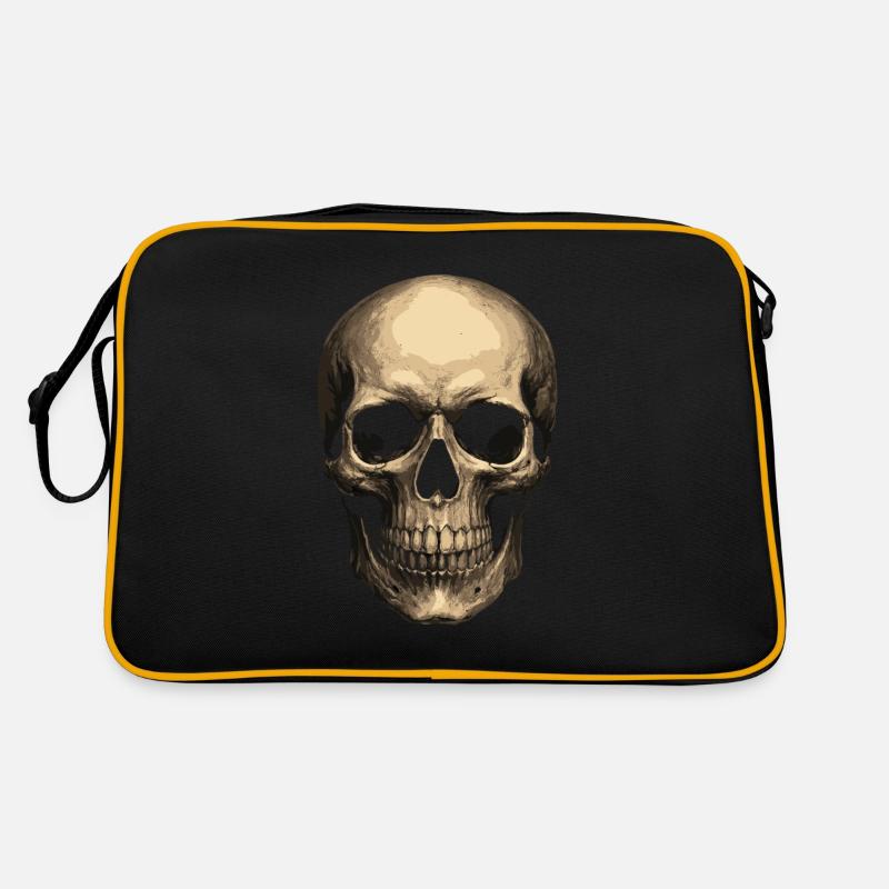 Realistic Skull – Skull Art Retro Bag