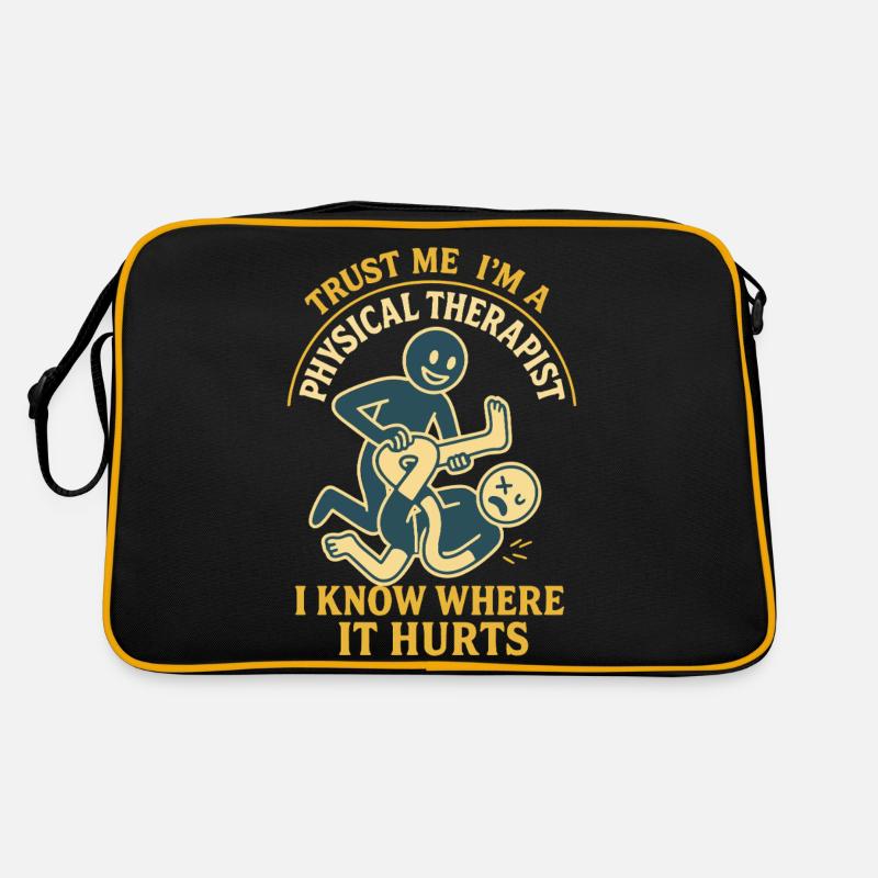 Physiotherapie Lustig Vertrauen Sie Mir Retro Tasche