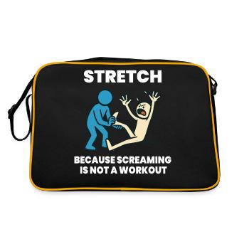 Physiothérapie Exercices d’étirement amusants Dire - Sac Retro - noir/or - Dos