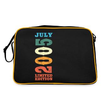 July 2005 Vintage Retro Birthday Gift - Retro Bag - black/gold - Back
