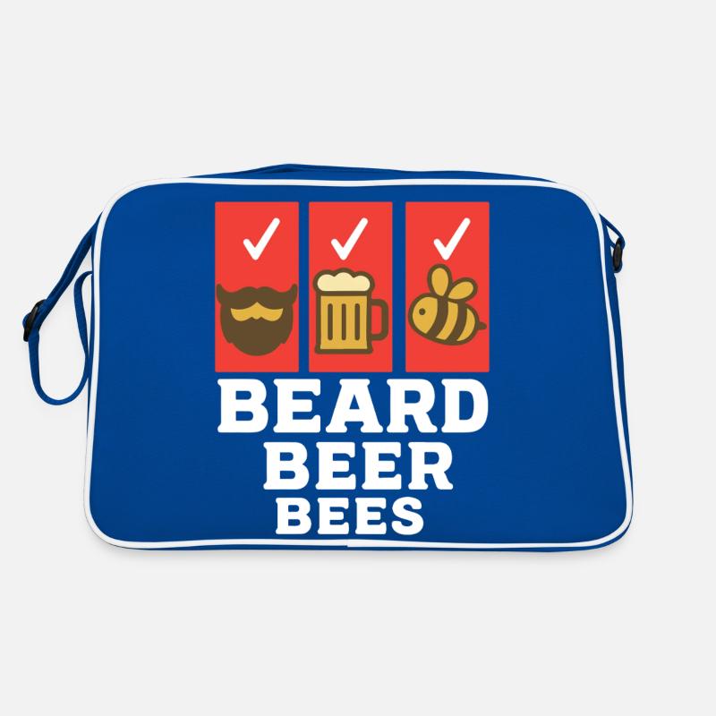 Bienen Imker Beard Beer Bees Honig Bienen Retro Tasche