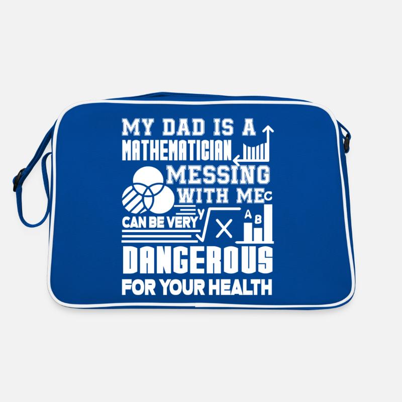 Mathematician My Dad Is A Mathematician Retro Bag