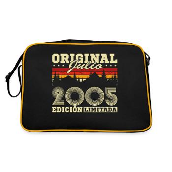 2005 Julio Vinatge Cadeau d’anniversaire - Sac Retro - noir/or - Dos