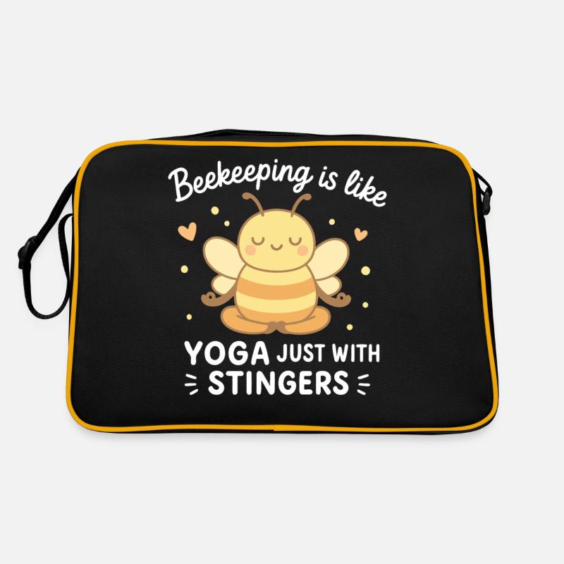 Bee Beekeeper Yoga Juste avec des dards Sac Retro