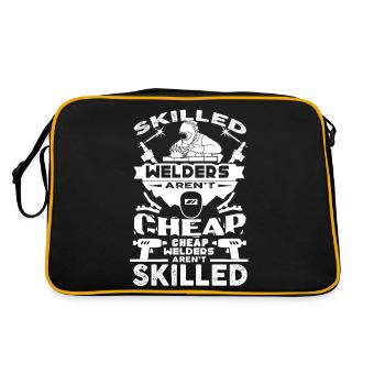 Welder Skilled Welders Are Not Cheap - Retro Bag - black/gold - Back