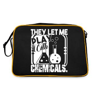 Chemist Let Chemist Plays Chemicals - Retro Bag - black/gold - Back