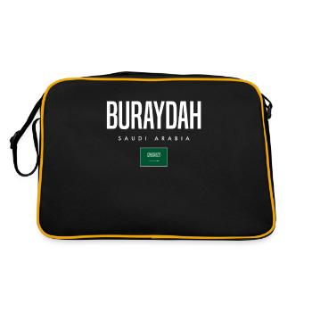 Buraydah, Arabie saoudite - Sac Retro - noir/or - Dos