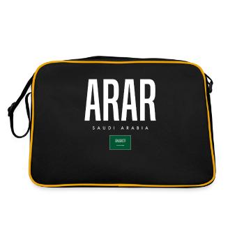 Arar, Arabie saoudite - Sac Retro - noir/or - Dos