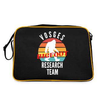 VOSGES BIGFOOT RESEARCH TEAM - Sac Retro - noir/or - Dos