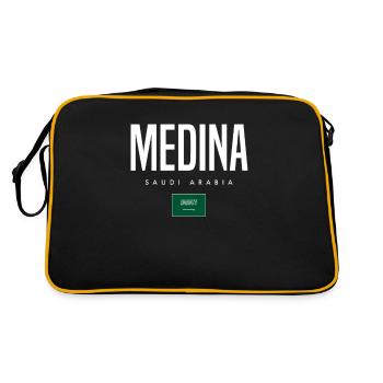 Médine, Arabie Saoudite - Sac Retro - noir/or - Dos