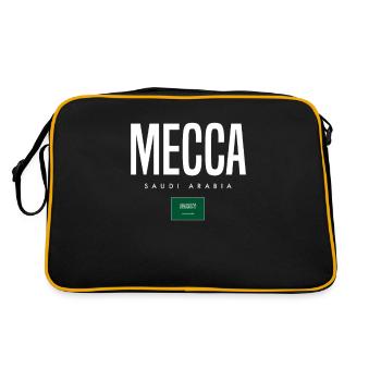 Mecca Saudi Arabia - Retro Bag - black/gold - Back