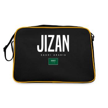 Jizan, Arabie saoudite - Sac Retro - noir/or - Dos