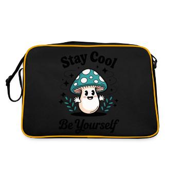 SOYEZ VOUS-MÊME - Sac Retro - noir/or - Dos