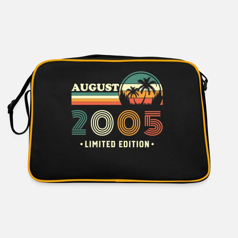 August 2005 Retro Vintage Geburtstagsgeschenk - Retro Tasche - Schwarz/Gold