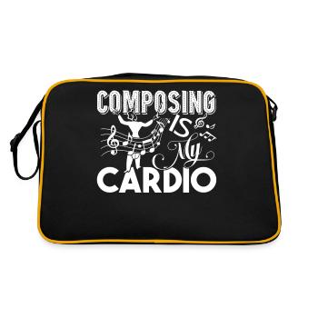Composer Composing Is My Cardio - Retro Bag - black/gold - Back