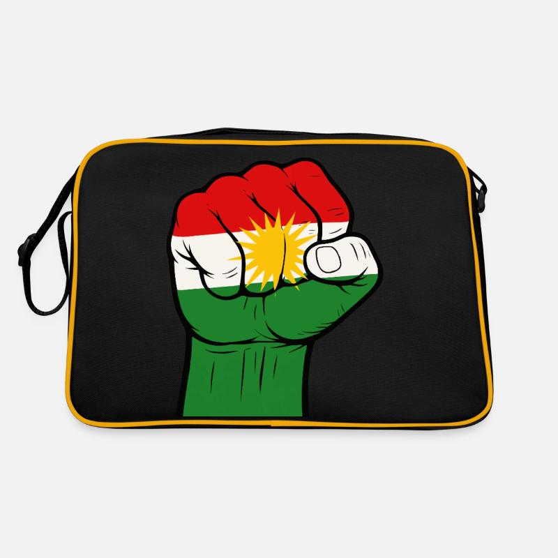 Faust Kurdistan - Retro Bag - black/gold