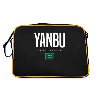 Yanbu, Arabie Saoudite - Sac Retro - noir/or - Dos