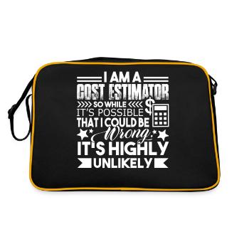 Cost Estimator I Am A Cost Estimator - Retro Bag - black/gold - Back