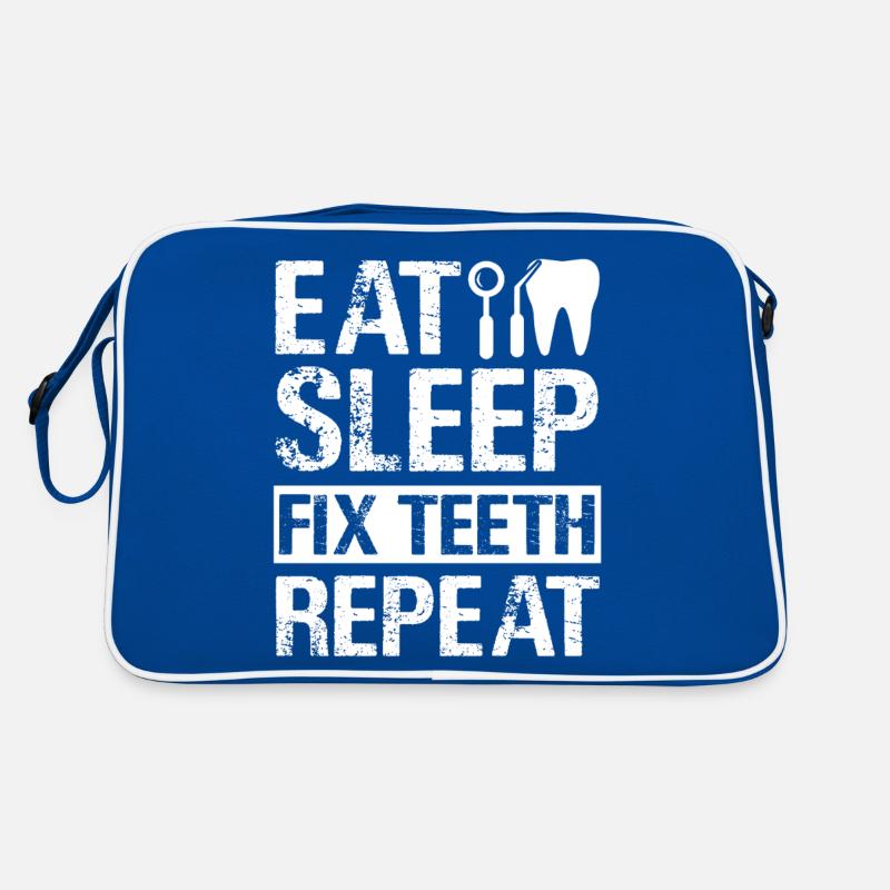 Dentist Dentists Fix Teeth Retro Bag
