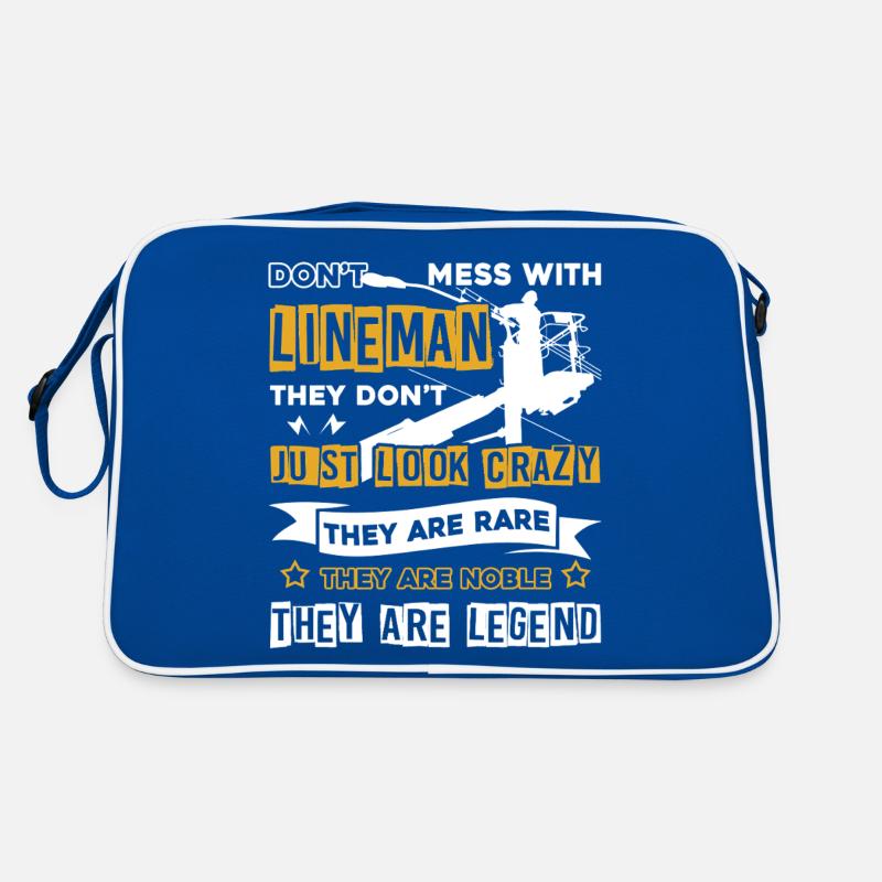 Lineman Don't Mess With Lineman Retro Bag