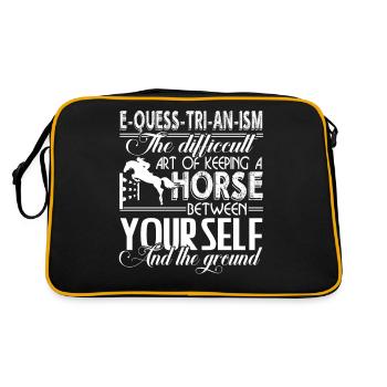 Equestrian Definition - Retro Bag - black/gold - Back