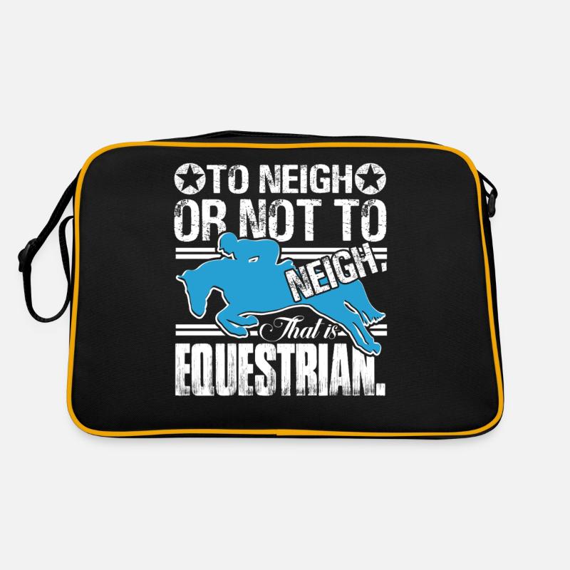 Equestrian Funny Equestrian Retro Bag
