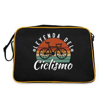 Cycling Legend Cycling Gift - Retro Bag - black/gold - Back