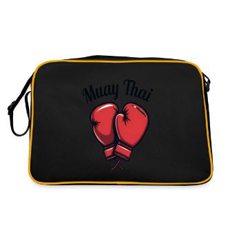 Drôle Muay Thai Boxe Muay Thai - Sac Retro - noir/or - Dos