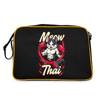Drôle Muay Thai Boxe Muay Thai - Sac Retro - noir/or - Dos
