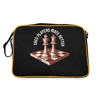 Joueur d’échecs Mate Meilleur design de club d’échecs - Sac Retro - noir/or - Dos
