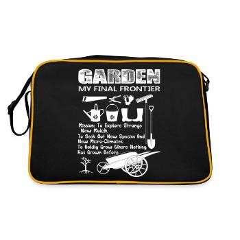 Gardening Garden My Final Frontier - Retro Bag - black/gold - Back