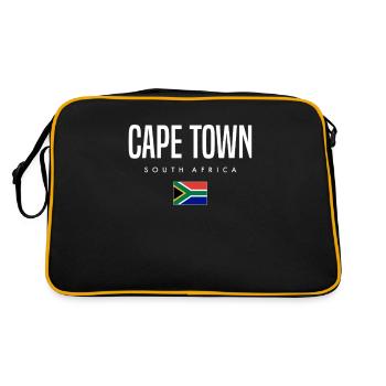 Cape Town, South Africa - Retro Bag - black/gold - Back
