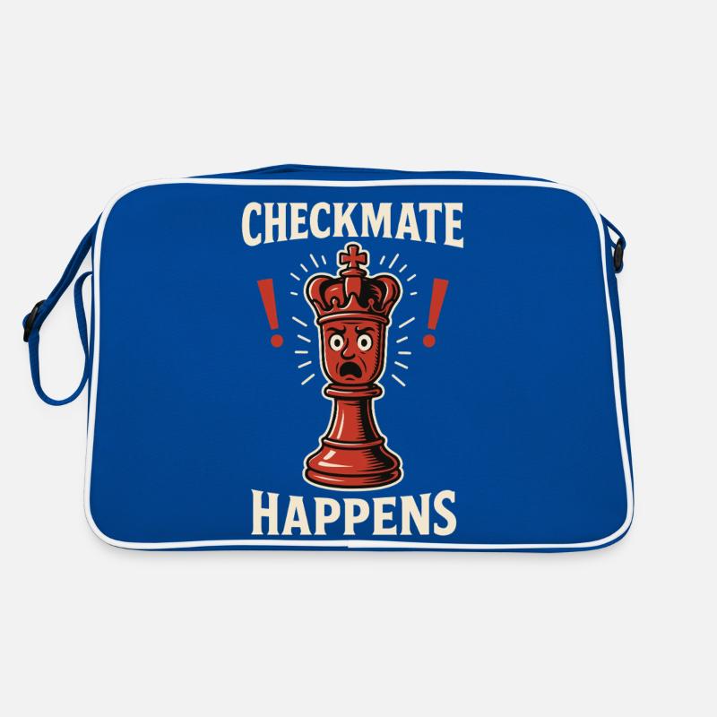 Checkmate Happens Jeu de société de joueur d’échecs Sac Retro