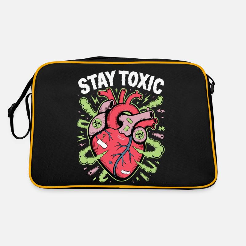 BLEIBEN SIE GIFTIG Retro Tasche
