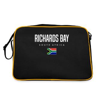 Richards Bay, South Africa - Retro Bag - black/gold - Back