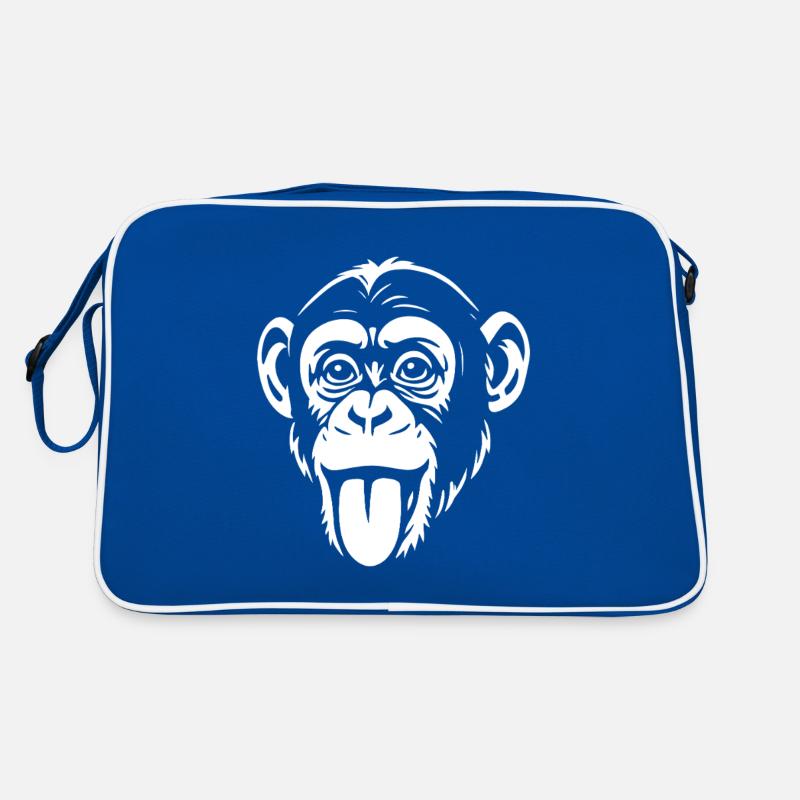Affe - Schimpanse - Affengesicht - Kostüm Retro Tasche