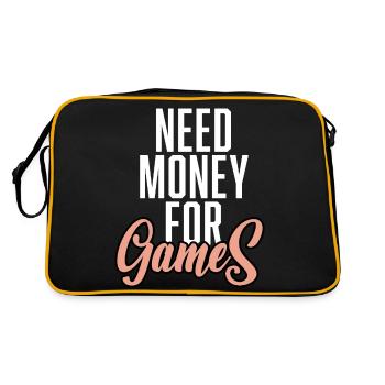 Besoin d’argent pour les jeux - Sac Retro - noir/or - Dos