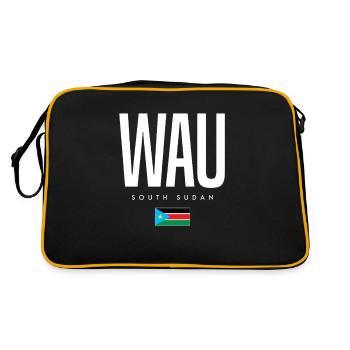 Wau, Soudan du Sud - Sac Retro - noir/or - Dos